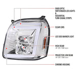 Spec-D 07-14 GMC Yukon/XL 1500/XL 2500 Sequential Headlights Chrome