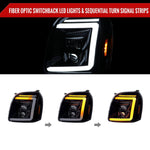 Spec-D 07-14 GMC Yukon/XL 1500/XL 2500 SEQ Headlights Black/Smoked