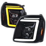 Spec-D 07-14 GMC Yukon/XL 1500/XL 2500 SEQ Headlights Black/Smoked