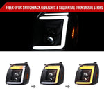 Spec-D 07-14 GMC Yukon Denali Headlights G2 Sequential Black/Clear