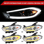 Spec-D 13-16 Dodge Dart Headlights Sequential LED Chrome