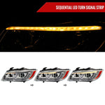 Spec-D 06-11 BMW E90 3-Series 4DR LED Projector Headlights Chrome