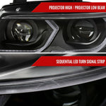 Spec-D 06-08 BMW E90 3 Series Headlights Projector G2 Black