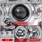 Spec-D 02-05 Ford Explorer Dual Halo Projector Headlights Chrome