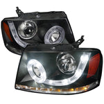 Spec-D 04-08 F-150/06-08 Lincoln Mark LT Halo Pro Headlights Black