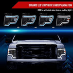 Spec-D 09-14 Ford F-150 Projector Headlights Sequetial LED Black