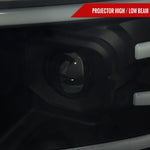 Spec-D 09-14 Ford F-150 SEQ LED Projector Headlights Black Smoked