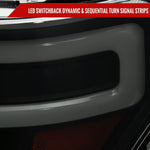 Spec-D 09-14 Ford F-150 SEQ LED Projector Headlights Black Smoked