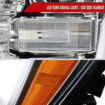 Spec-D 21-23 Ford F-150 Headlights LED Bar Projector Sequential Chrome