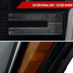 Spec-D 21-25 Ford F-150 Projector Headlights SEQ Bar Black/Smoked