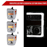 Spec-D 08-10 F250/F350/F450/F550 Super Duty Headlights Sequential