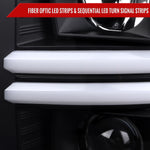 Spec-D 08-10 Ford F250/F350/F450/F550 Sequential Headlights Black