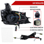 Spec-D 14-20 Chevy Impala Headlights Full DRL SEQ Black/Smoked