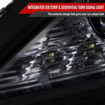 Spec-D 06-10 Lexus IS250/IS350 Headlights SEQ Turn Signals Black