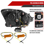 Spec-D 06-10 Lexus IS250 IS350 Headlights Sequential LED Strip Black