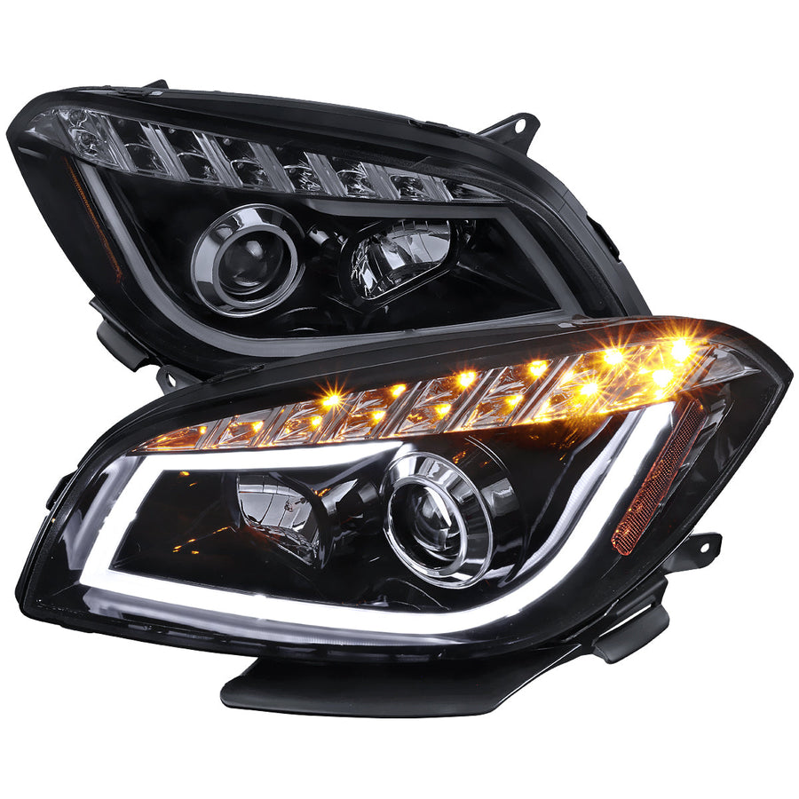 Spec-D 08-12 Chevy Malibu Headlights Projector Glossy Black/Smoked