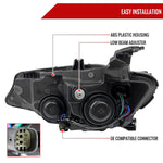 Spec-D 19-24 Chevy Malibu Passenger Projector Black Replacement