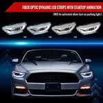 Spec-D 15-20 Ford Mustang HID Projector Headlights Black/Smoked