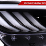 Spec-D 15-17 Ford Mustang Sequential Headlights HID-Type Jet Black