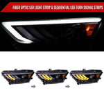 Spec-D 15-22 Ford Mustang OEM HID Projector Headlights Chrome
