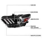 Spec-D 15-17 Mustang Shelby Driver HID Projector Black Replacement