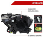 Spec-D 15-17 Mustang/18-20 Shelby Strip Xenon Pro Headlights PS Black