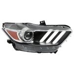 Spec-D 15-17 Mustang/18-20 Shelby Strip Xenon Pro Headlights PS Black