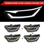 Spec-D 15-17 Mustang/18-20 Shelby Headlights Xenon Sequential Black