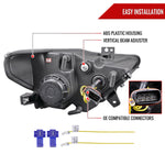 Spec-D 15-17 Ford Mustang Sequential Headlights HID-Type Matte Black
