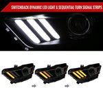 Spec-D 15-22 Ford Mustang OEM HID Projector Headlights Black