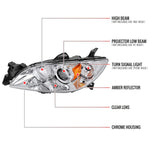 Spec-D 04-09 Mazda 3 Sedan Headlights Projector Chrome/Clear