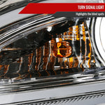 Spec-D 10-13 Mazda 3 Projector Headlights LED Strip Chrome MZ310