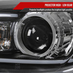 Spec-D 10-13 Mazda 3 Projector Headlights LED Strip Black MZ310JM