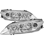 Spec-D 03-05 Mazda 6 OE Style Projector Headlights Chrome