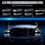 Spec-D 06-09 Ram 1500 2500 3500 SEQ Projector Headlights Black/Clear