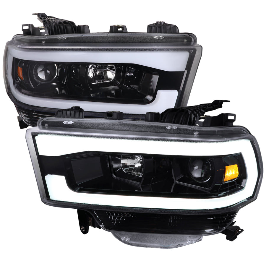 Spec-D 19-24 Ram 2500 3500 4500 5500 Tube Projector Headlights Black