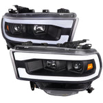 Spec-D 19-24 Ram 2500-5500 Headlights LED Tube Projector Matte Black