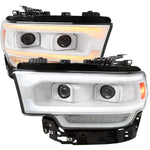 Spec-D 19-24 Ram 2500 3500 4500 5500 Sequential Headlights White/Clear
