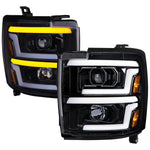 Spec-D 15-19 Silverado 2500HD/3500HD Headlights Switchback Sequential.