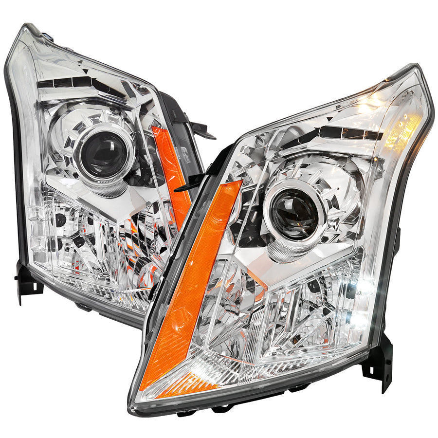 Spec-D 10-16 Cadillac SRX Projector Headlights Chrome/Clear