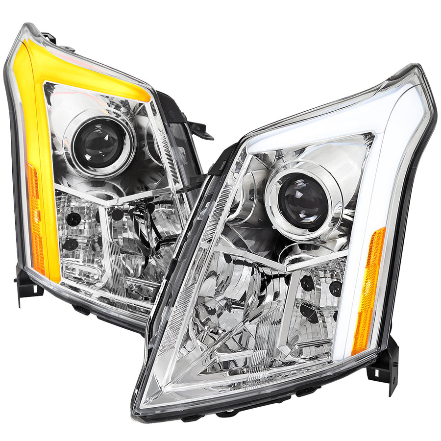 Spec-D 10-16 Cadillac SRX Sequential LED Headlights Chrome