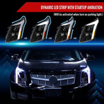 Spec-D 10-16 Cadillac SRX Projector Headlights Sequential Black
