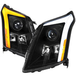 Spec-D 10-16 Cadillac SRX Projector Headlights Sequential Black