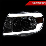 Spec-D 05-11 Tacoma LED Bar Projector Headlights Chrome