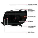 Spec-D 05-11 Tacoma LED Bar Projector Headlights Chrome w/ Smoked Lens