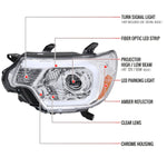 Spec-D 12-15 Tacoma LED Projector Headlights LED Parking Light Chrome
