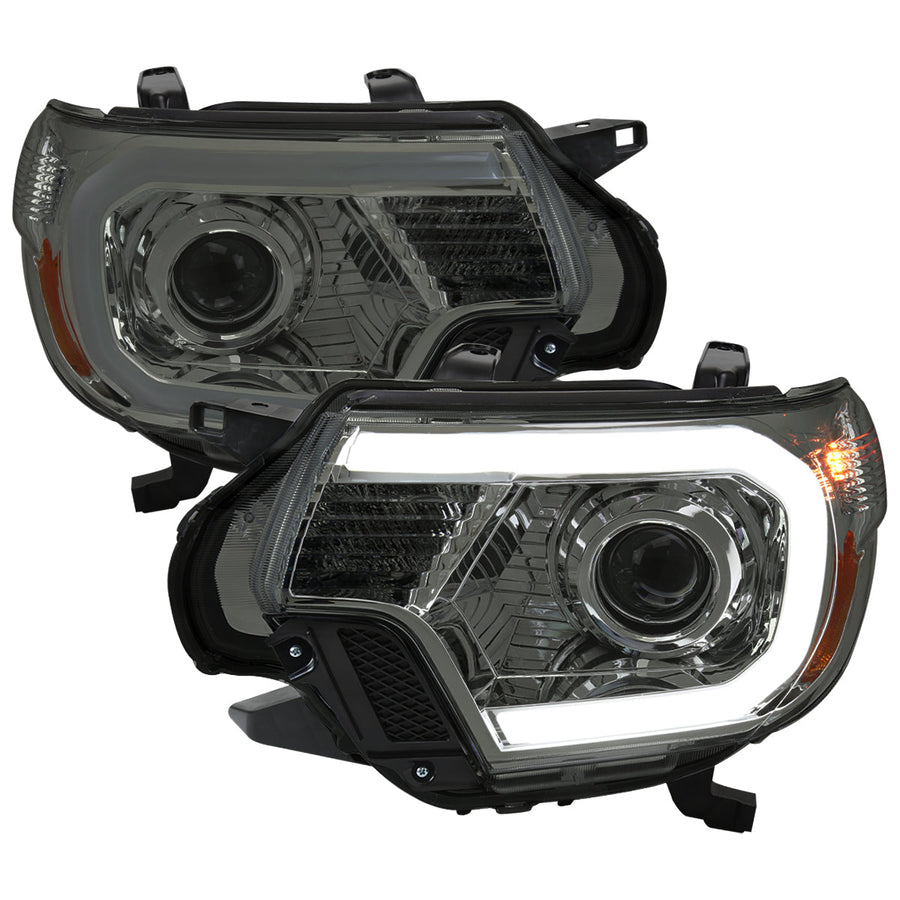 Spec-D 12-15 Tacoma Projector Headlights Parking Light Chrome/Smoked
