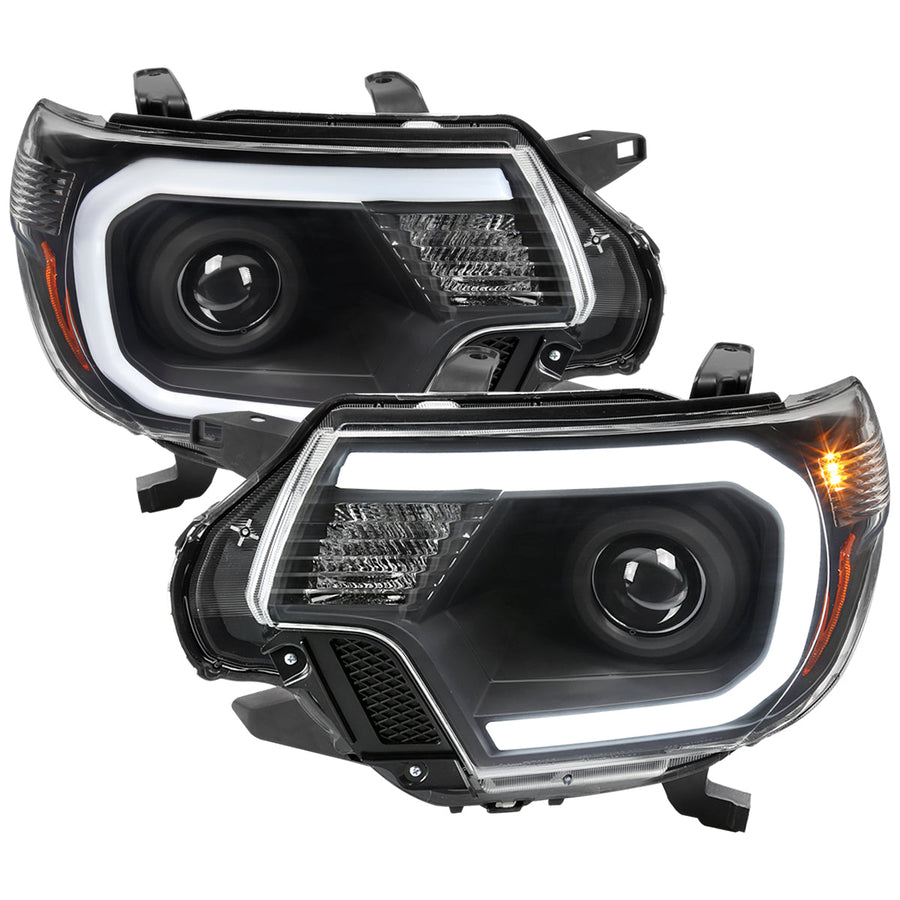 Spec-D 12-15 Tacoma LED Projector Headlights w/ LED Parking Light Blk
