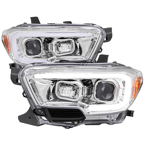 Spec-D 16-23 Tacoma Switchback LED Projector Headlights Chrome