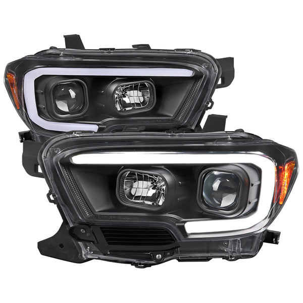 Spec-D 16-23 Tacoma Switchback LED Projector Headlights Black